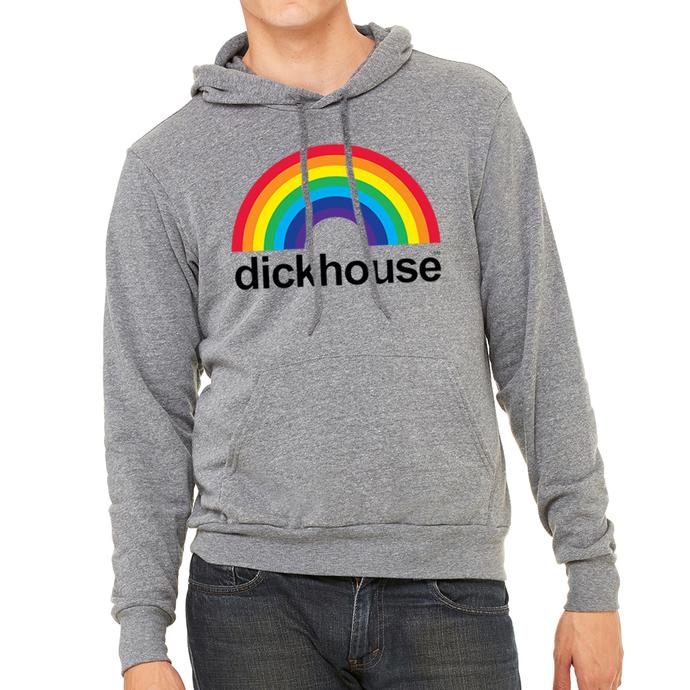 dickhouse hoodie (light grey black text)